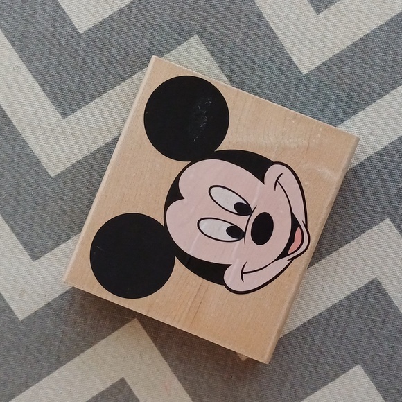 Mickey Mouse Big Mickey Portrait Stamp Rubber Stampede A1404G New - Picture 2 of 9